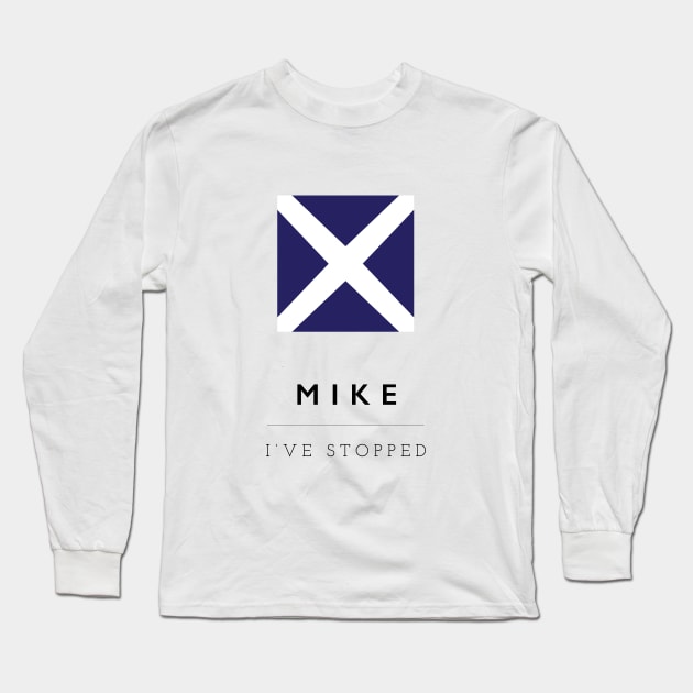 Mike: ICS Flag Semaphore Long Sleeve T-Shirt by calebfaires